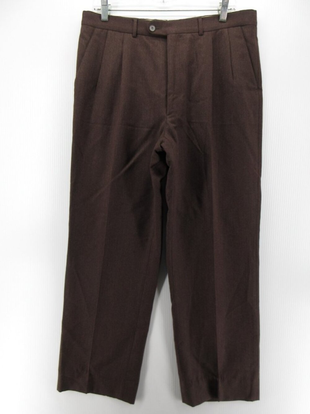 Paul Stuart Pants 36 Virgin Wool Trousers Pleated Quiet Luxury Italy